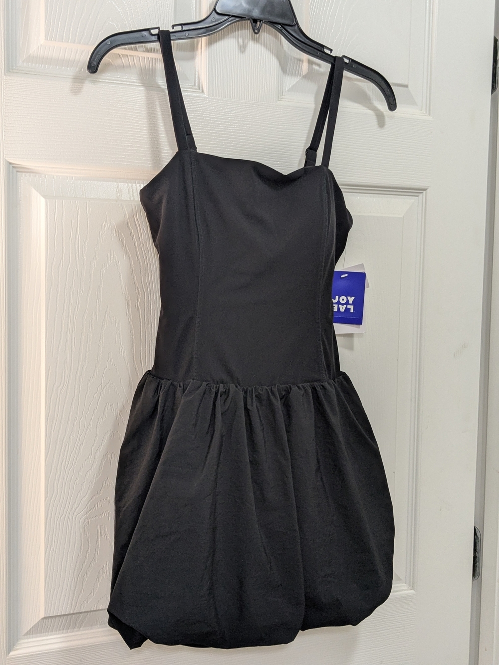 JoyLab Black Bubble Hem Mini Dress